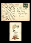 Mayfairstamps US Flushing to Hop River CT New Year Postcard cca_20463 — photo 1
