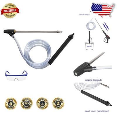 #ad Pressure Washer Sandblasting Kit Wet Sandblaster 2500 PSI 1 4quot; Quick Connect ... $54.99