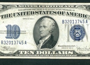 $10 1934 Silver Certificate ** PAPER CURRENCY AUCTION