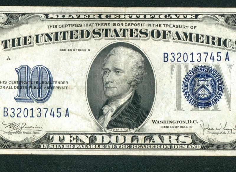 $10 1934 Silver Certificate ** PAPER CURRENCY AUCTION