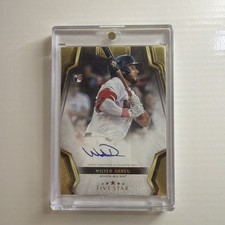 2024 Topps Five Star WILYER ABREU On Card AUTO Rookie #FSA-WA RC Red Sox. rookie card picture