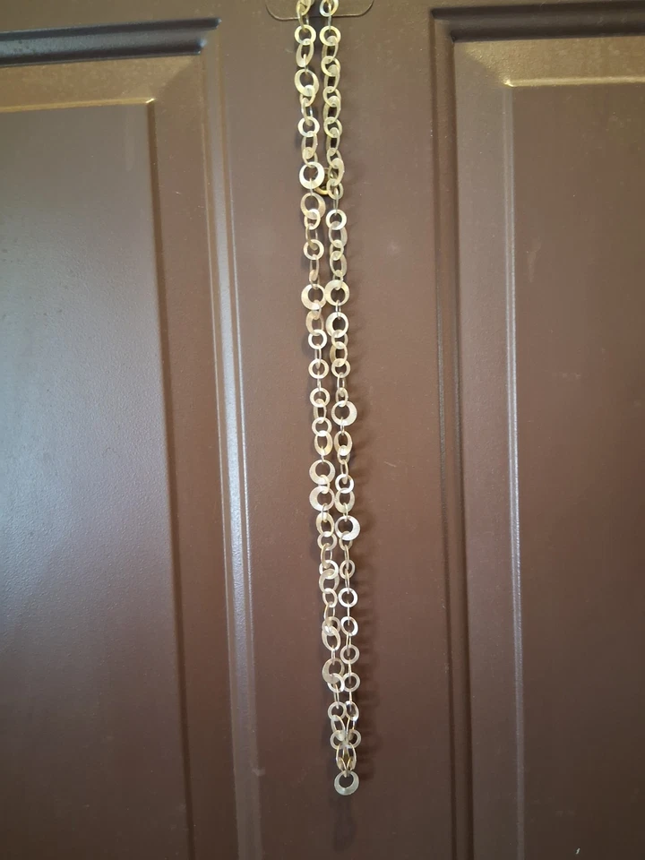 Sterling Silver 36" Chain Necklace With Matching Earrings *EUC* - Image 3 of 4