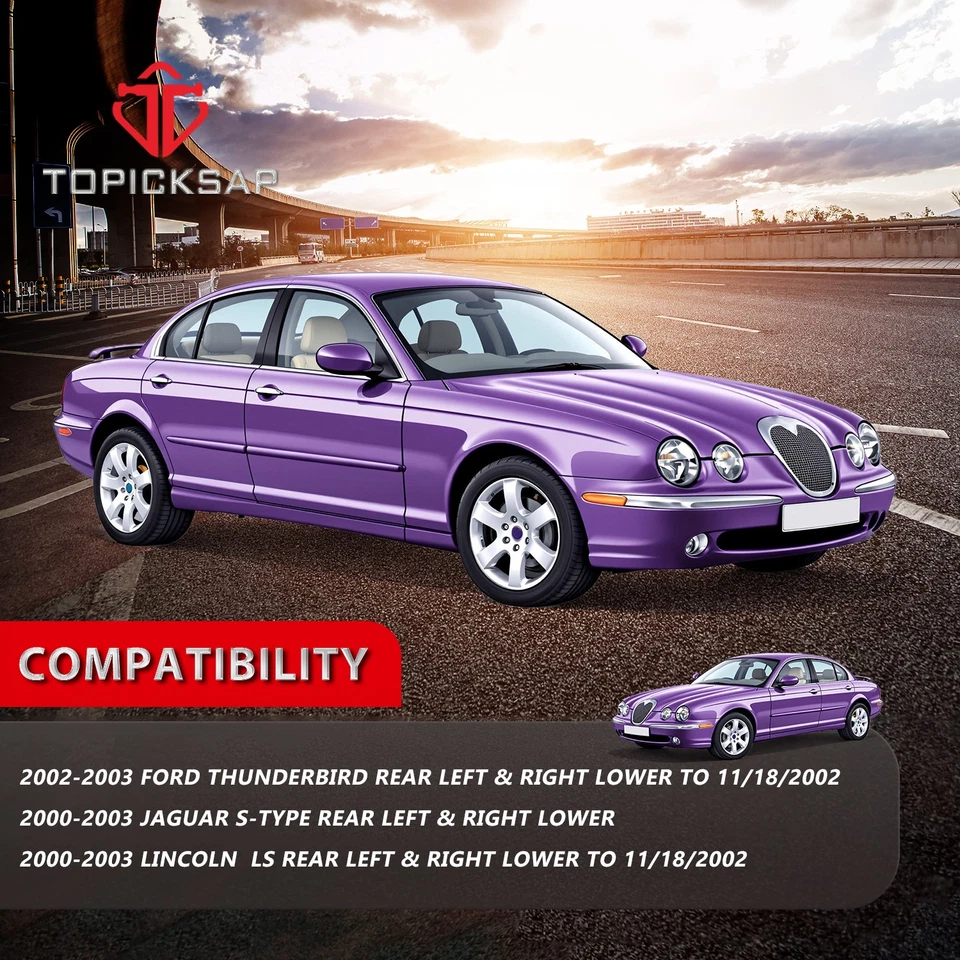 2x Brazo de control inferior trasero izquierdo derecho para Ford Thunderbird Jaguar Lincoln LS Foto 2 de 4