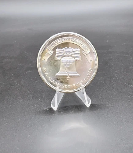 Vintage 1984 Liberty Silver Eagle A-Mark 999 Fine One Troy Ounce