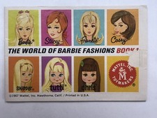 1967 Mattel Barbie Booklet The World of Barbie Fashions Book 1 Vintage