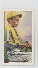 1936 Gallaher Famous Jockeys Tobacco Tom Lowrey #25 l7u