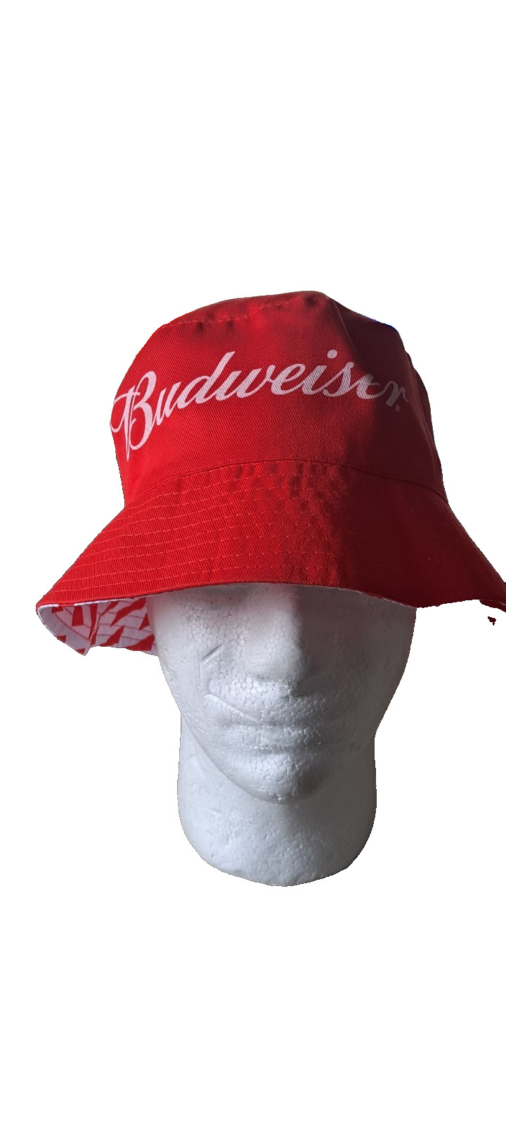 Budweiser Bucket Hat Red | OSFM | Beer Logo Cap Reversible Retro Style