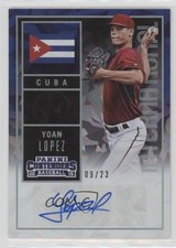 2015 Panini Contenders International Ticket Cracked Ice 9/23 Yoan Lopez Auto 1u0