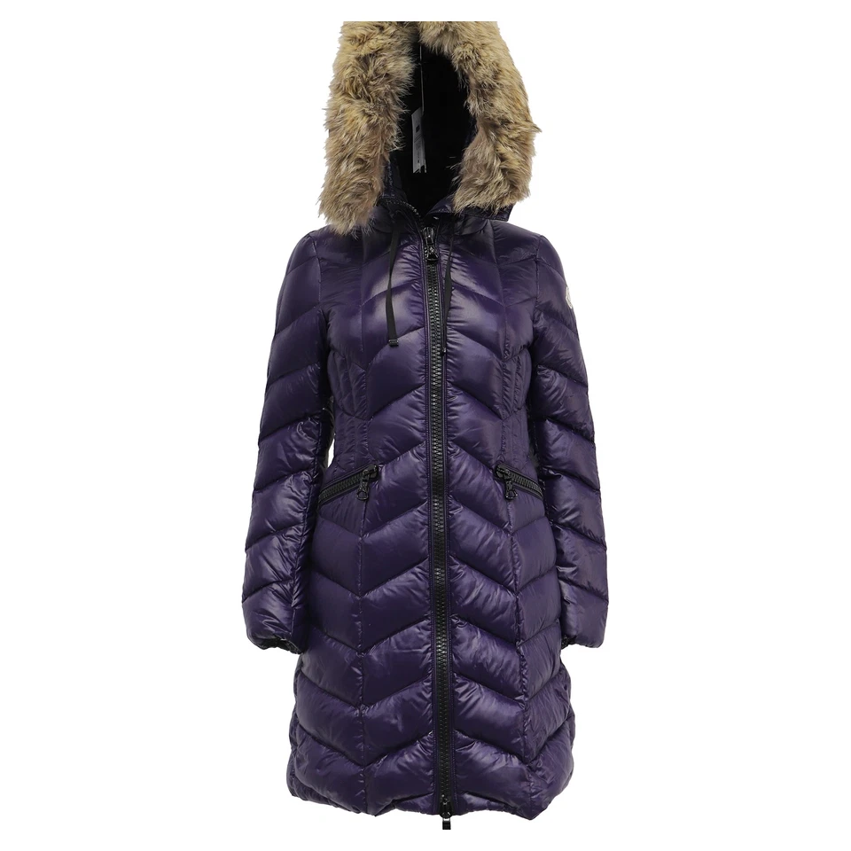 Moncler Belloy Quilted Down Jacket In Polyamide Women Purple Size 0