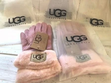 UGG Ladies Gloves Fleece Lined ~Touchscreen ~  PINK~ Free Same Day Ship w/track!