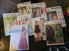Lot of 7 UNCUT Young Ladies Teen Sewing Patte...