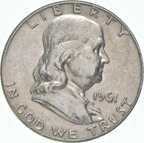 1961-D Franklin Half Dollar AU 90% Silver *4943