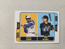2023 Topps Heritage Then & Now TAN-15 Jeff McNeil & Ralph Garr Atlanta Braves NM