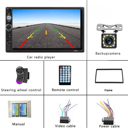 Double Din Car Stereo 7 inch Touchscreen Car Radios with Bluetooth Indash 2 D... - Picture 6 of 9