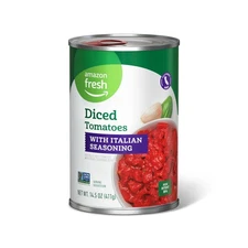 Amazon Fresh Diced Tomatoes with Italian Seasonings 14.5 Oz Previously Happy ...