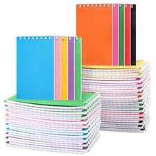 50 Pack Small Pocket Notebook Mini Notebooks Bulk Small 3x5 Spiral Notepads w...