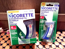 Nicorette Mini Nicotine Lozenges, 4 mg Stop-Smoking Aid, Peppermint Flavor, 101c
