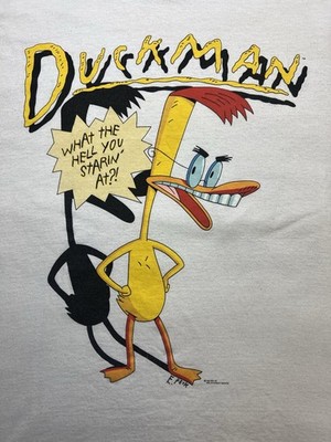 Vintage Stanley Desantis Duckman X-Large Shirt 90s Distressed Peck
