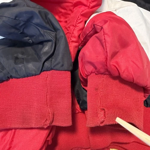 Vintage Swingster Jacket Mens Large Multicolor NGK Spark Plugs Racing Bomber image 9