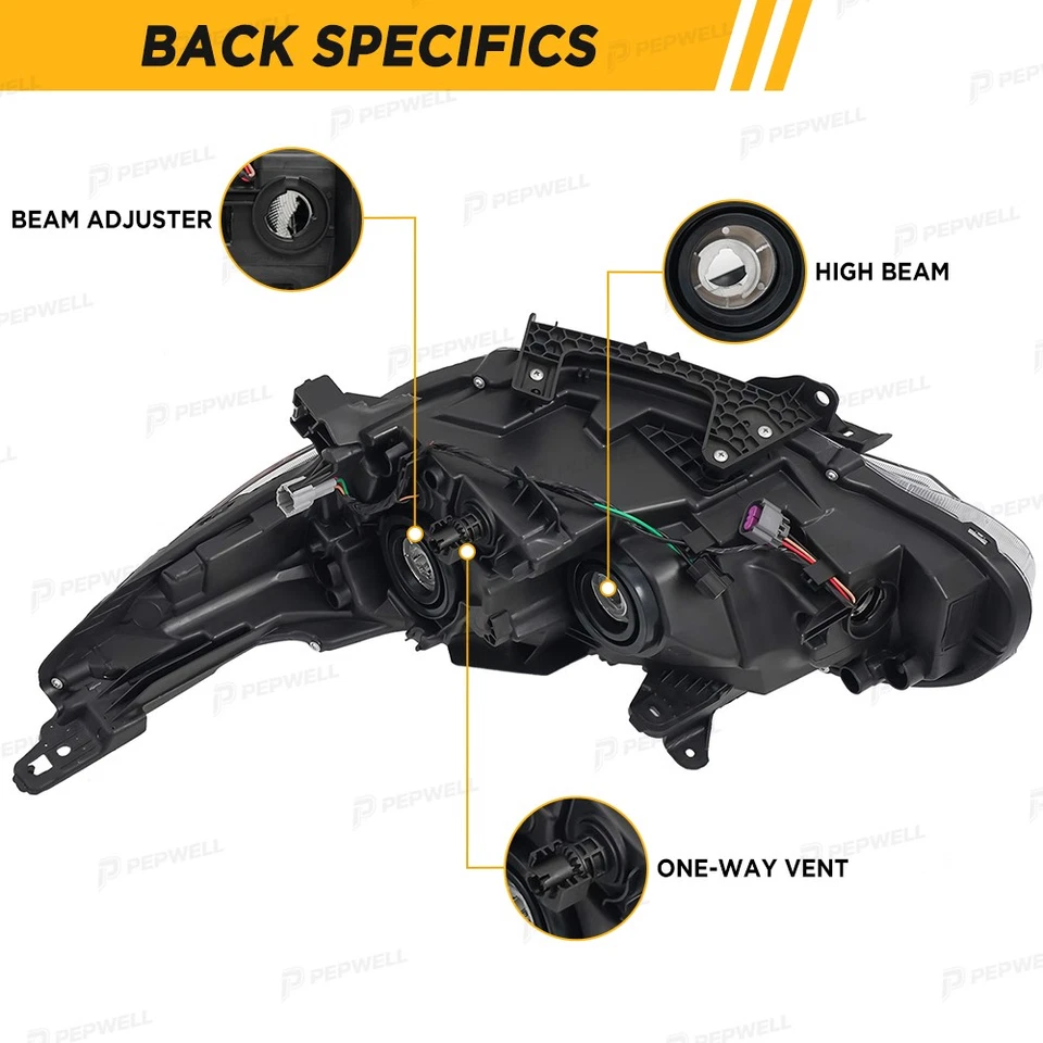For Nissan Sentra S/SV 2024-2025 Models Right Passenger Side Halogen Headlight - Image 3 of 4
