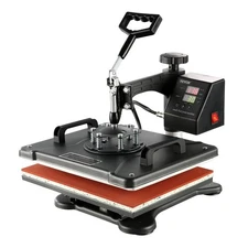 8in1 12x15in Heat Press Machine for Digital Transfer & Sublimation