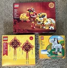 LEGO GWP Collection Lot of 3 Sets Lion Dance Lucky Knots Year of the Horse NEW