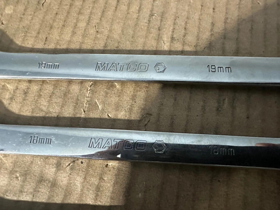 MATCO TOOLS 4 PIEZAS LLAVES COMBINADAS MÉTRICAS 16, 17, 18 Y 19 MM EE. UU. Foto 4 de 4