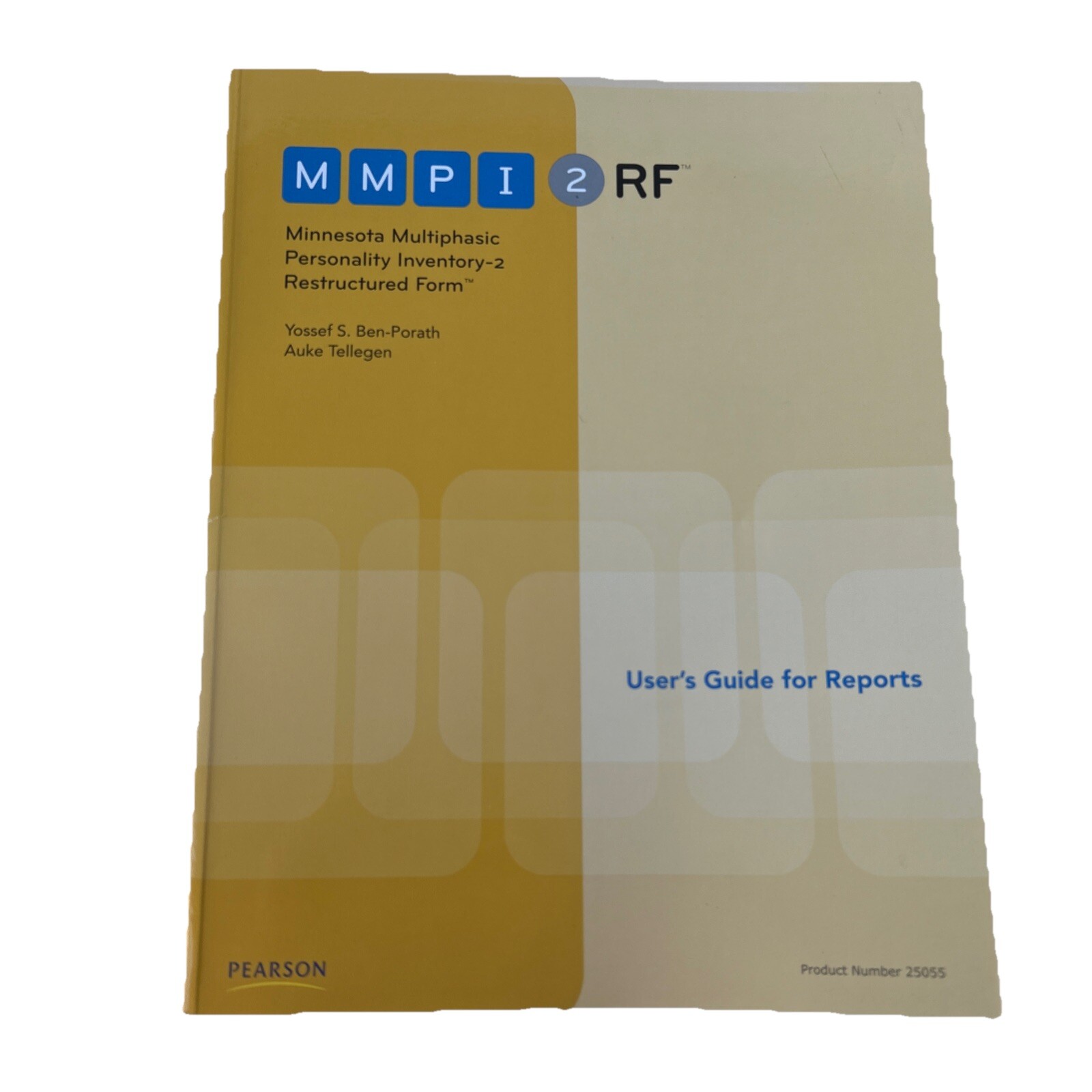 MMPI 2 RF User's Guide for Reports Psychcorp Pearson Paperback 2008