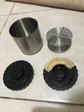 60mm Darkroom Developing Stainless Steel Tank and Reel With 2 Lids