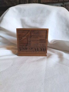 MCM Vintage Walnut Desk Accessory   (5 high grade walnut)