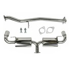 3.5" For 04-11 Mazda Rx-8 1.3L Dual Muffler Tip Exhaust Stainless (For: Mazda Rx-8)