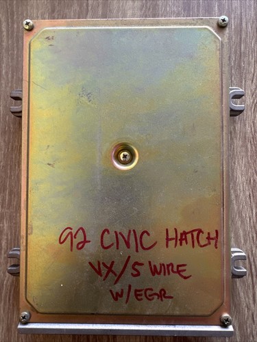 92-93 HONDA CIVIC CALIF ECU ECM COMPUTER 37820-P07-L00 - Picture 2 of 3