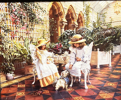 Sandra Kuck Open Edition Children's Print Tea for Three (20''x16'') Art Print