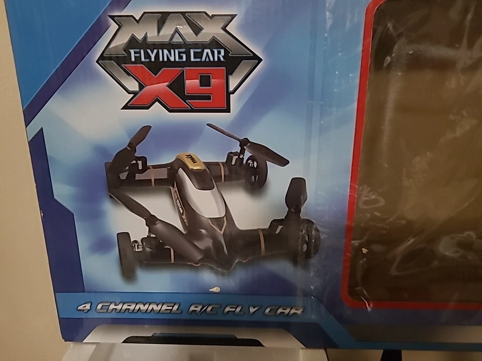 Syma X9 Fly Car Fly & Drive 2.4Ghz 4CH Red  Works Has Battery  - Image 4 of 4