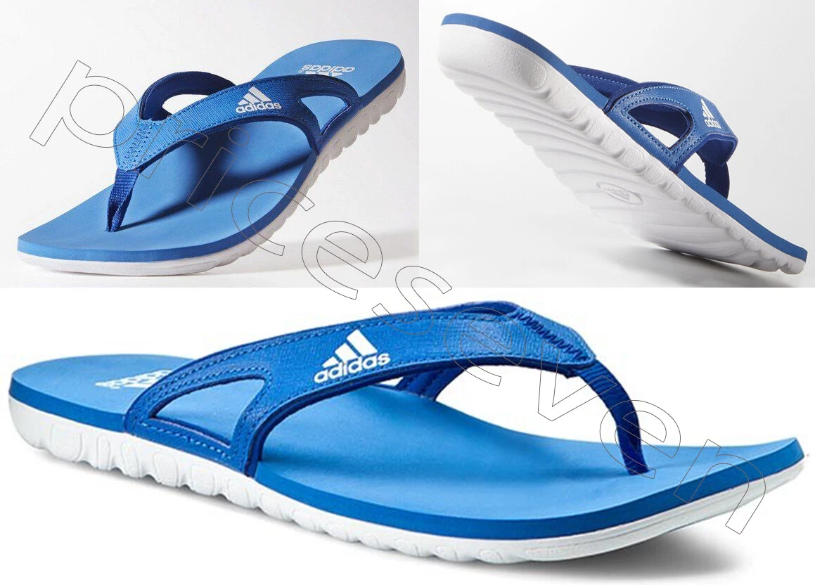 Sandali infradito Adidas uomo performance calo 5 ciabatte slide R. blu bianco