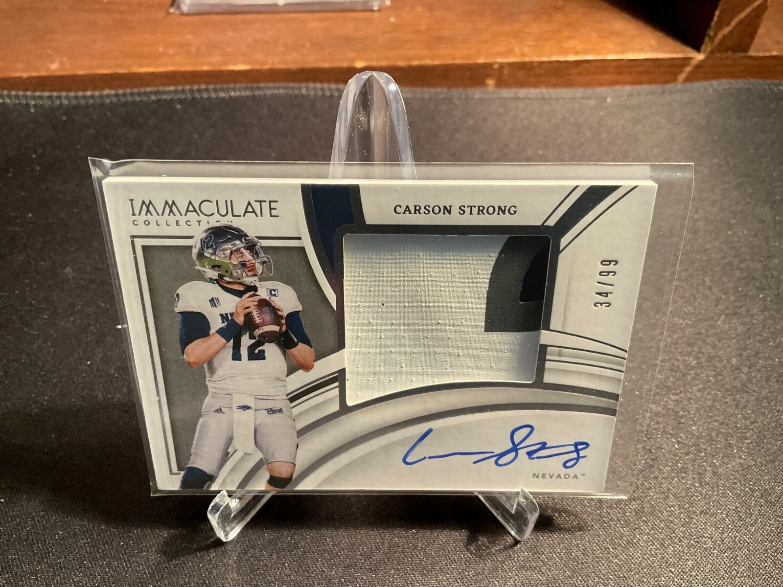 Carson Strong trading card