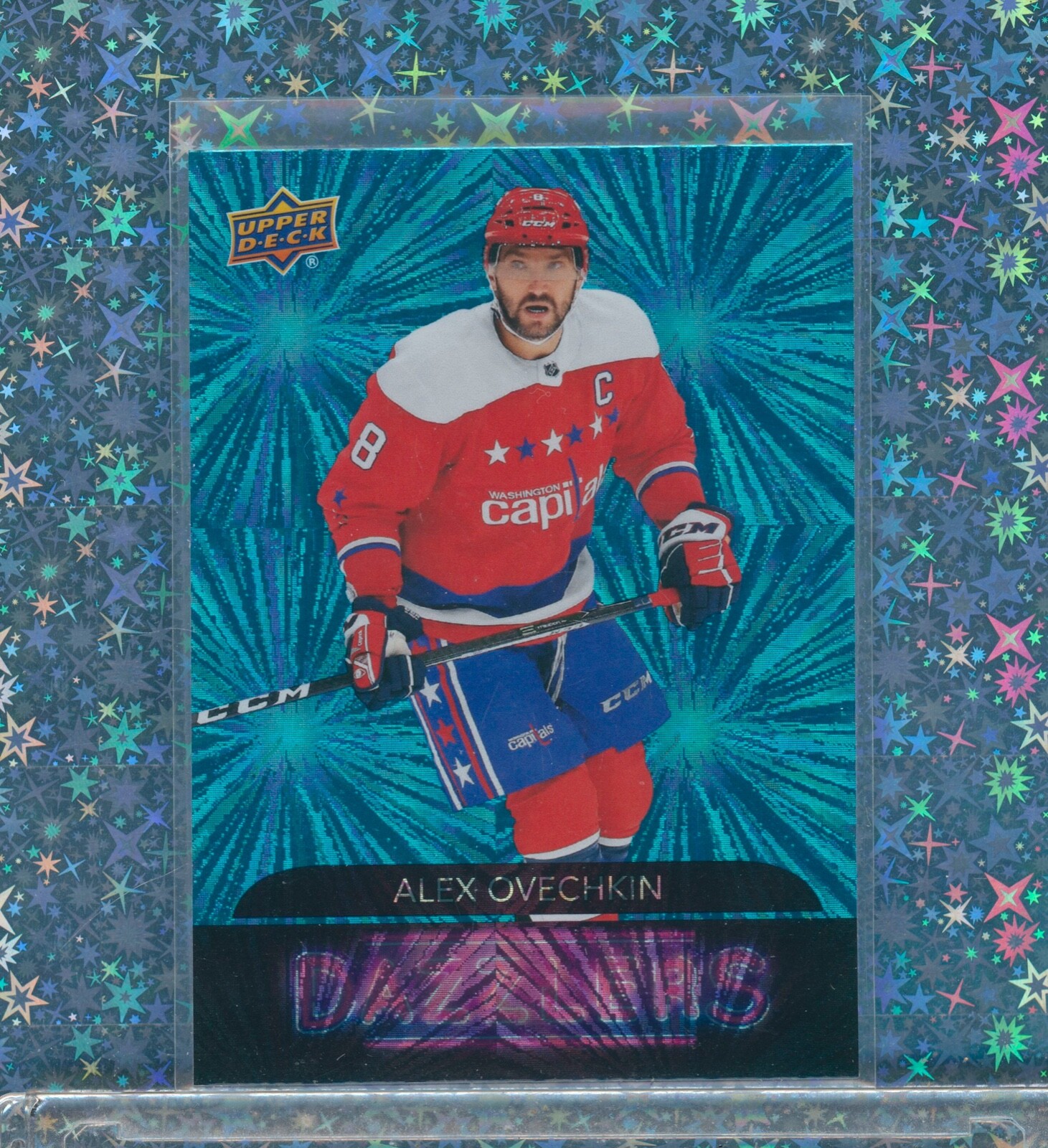 🏒 ALEX OVECHKIN 2020-21 UPPER DECK DAZZLERS BLUE #DZ-47 WASHINGTON CAPITALS 🚨