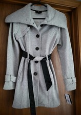 Iz Women's Button Down Pea Coat (small)