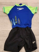 Speedo Boys Toddler UN50 BockTHBurn Floater Vest Shorts, Size M/L 33lbs-45lbs 
