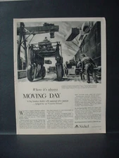 1952 Longshoremen JC Turner Lumber Hudson River Dock Inco Nickel Print Ad 11524