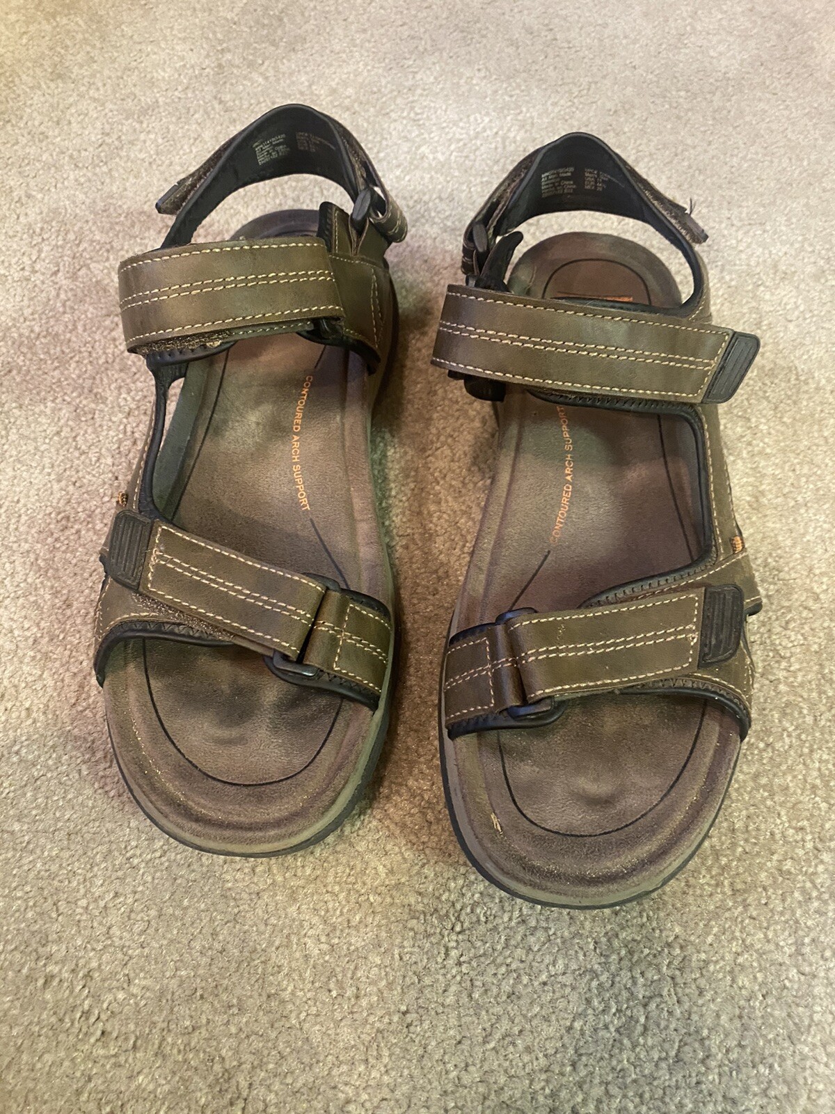 Ozark Trail Men’s Sandals Hook N Loop Adjustable Size… Gem