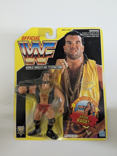WWF Hasbro Razor Ramon Yellow Card series 5 MOC WW...