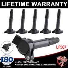6Pcs Ignition Coils UF487 For Toyota Camry RAV4 Avalon L4 2.5L Lexus ES350 3.5L