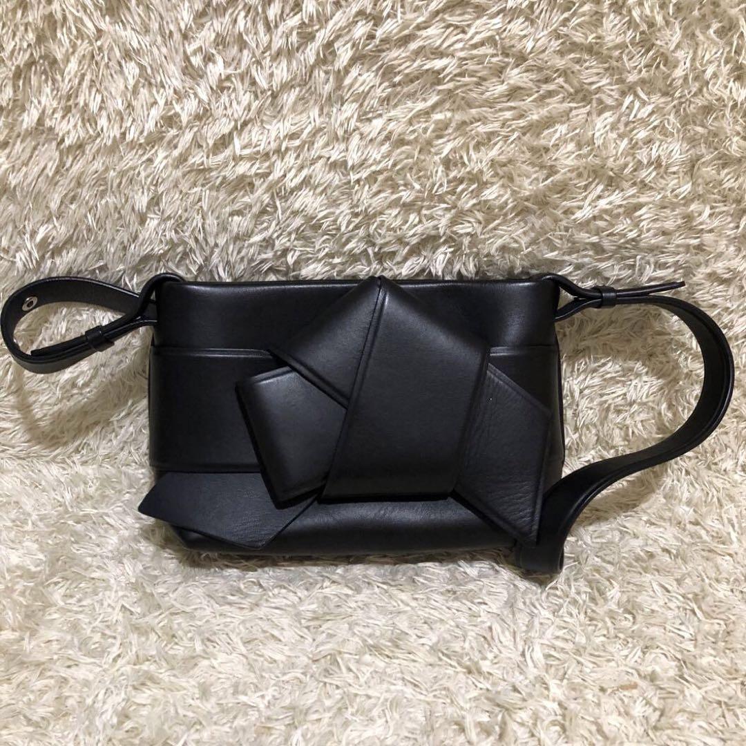 ◆ACNE STUDIOS むすび革ショルダーバッグ Acne Studios - Musubi midi shoulder bag - Black