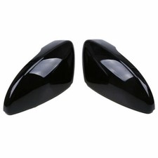 Gloss Black Rearview Mirror Cover Caps For Vw Beetle Jetta Passat B7 Cc Scirocco