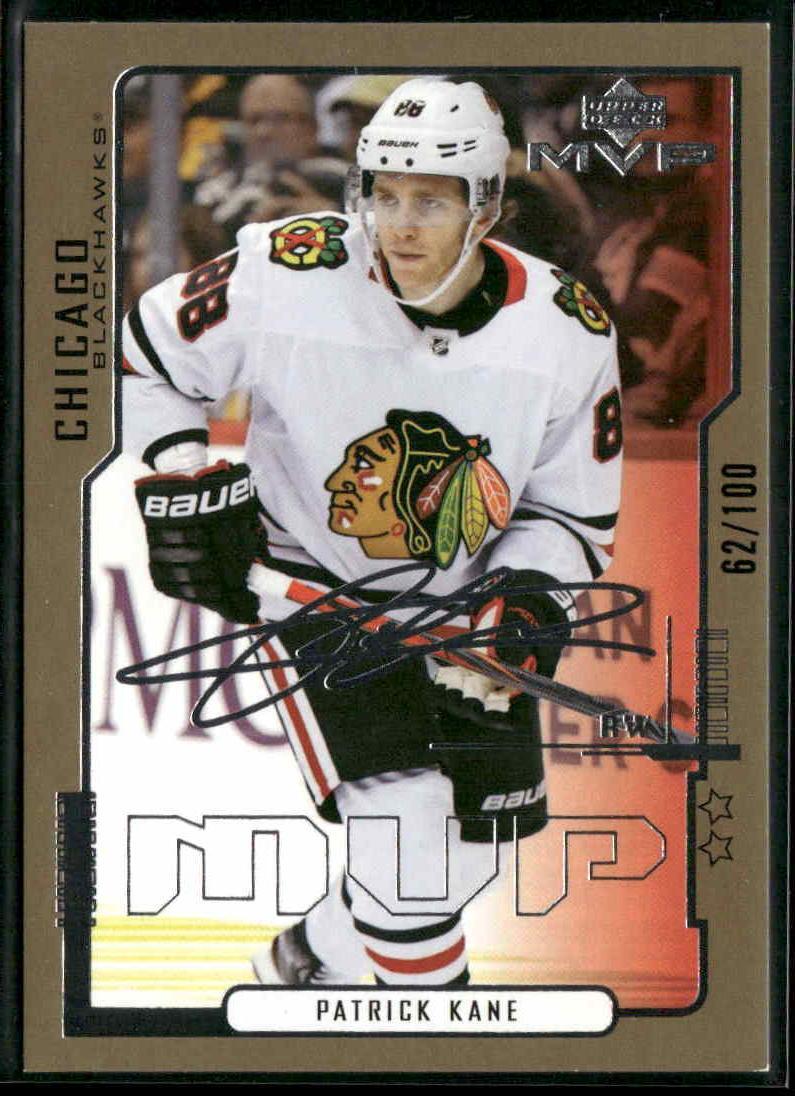 2020-21 Upper Deck MVP #96 Patrick Kane 20th Anniversary Second Star #/100