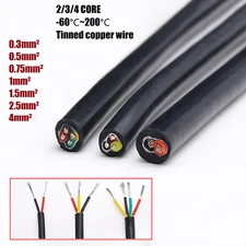 2/3/4 CORE ELECTRICAL FLEXIBLE CABLE 0.3mm² 0.5mm² 0.75mm² 1mm² 1.5mm² 2.5 /4mm²