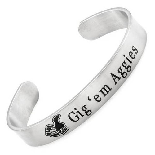 Bracelet - Texas A&M Aggies Bracelet Stainless Steel Cuff Bracelet - Bild 1 von 2