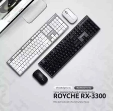 Royche Wireless Keyboard & Mouse Set RX-3300 Korean, English / Tracking