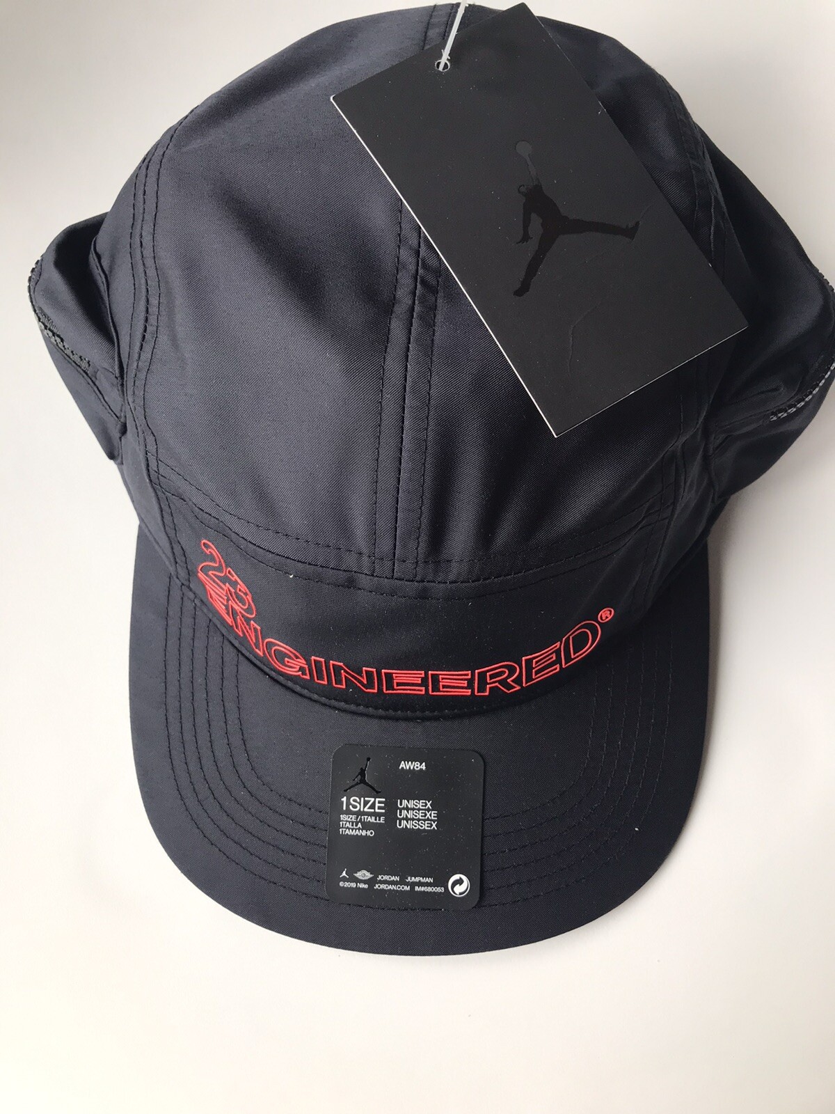 Nike Jordan 23 Engineered AW84 Zipped Pockets Cap Jordan Hat Shiny Graphics  OS